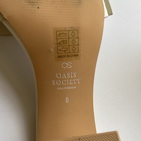 Oasis Society Block Heel Sandal white size 8 - Picture 6 of 7